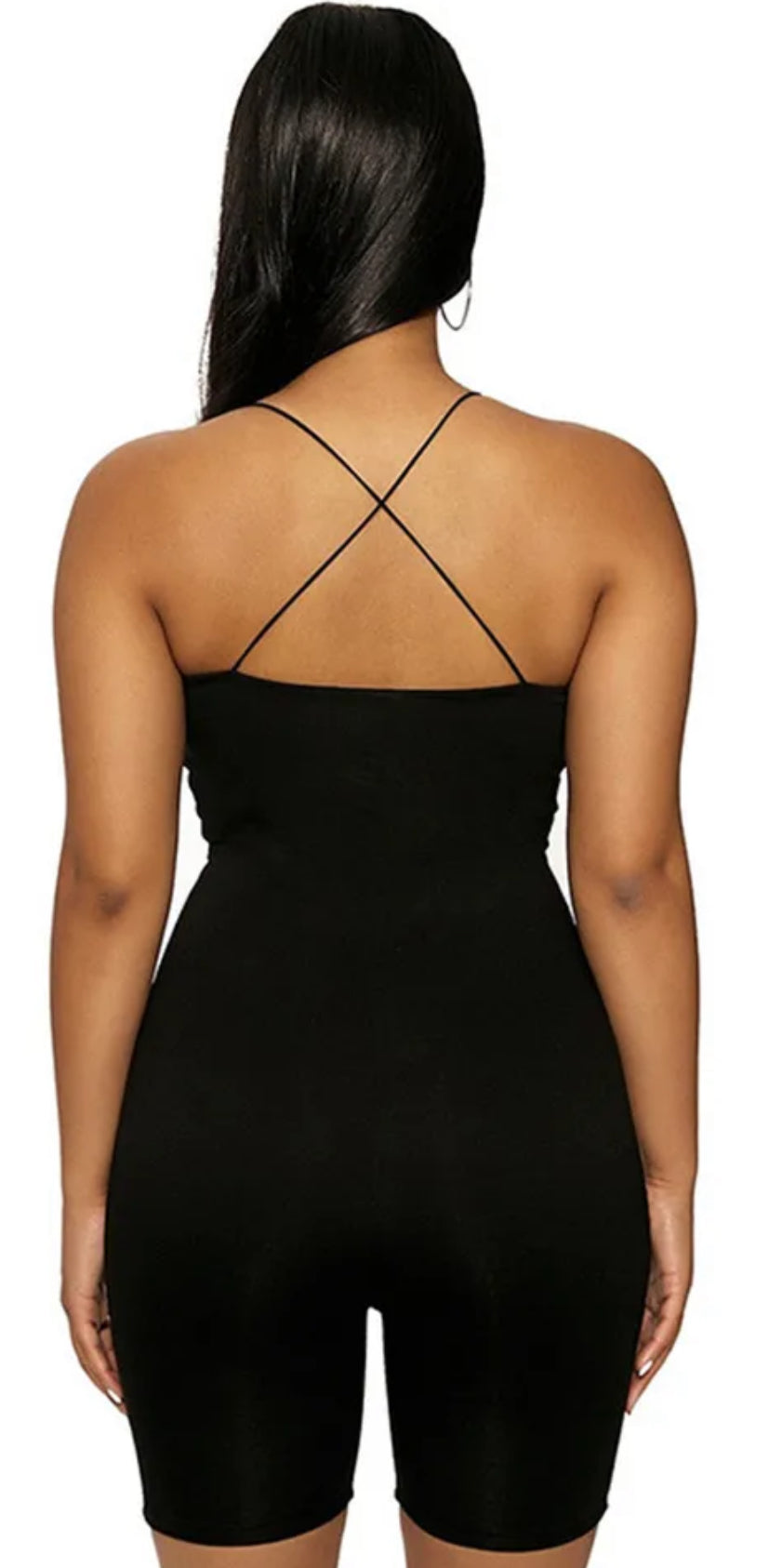 Cross back romper