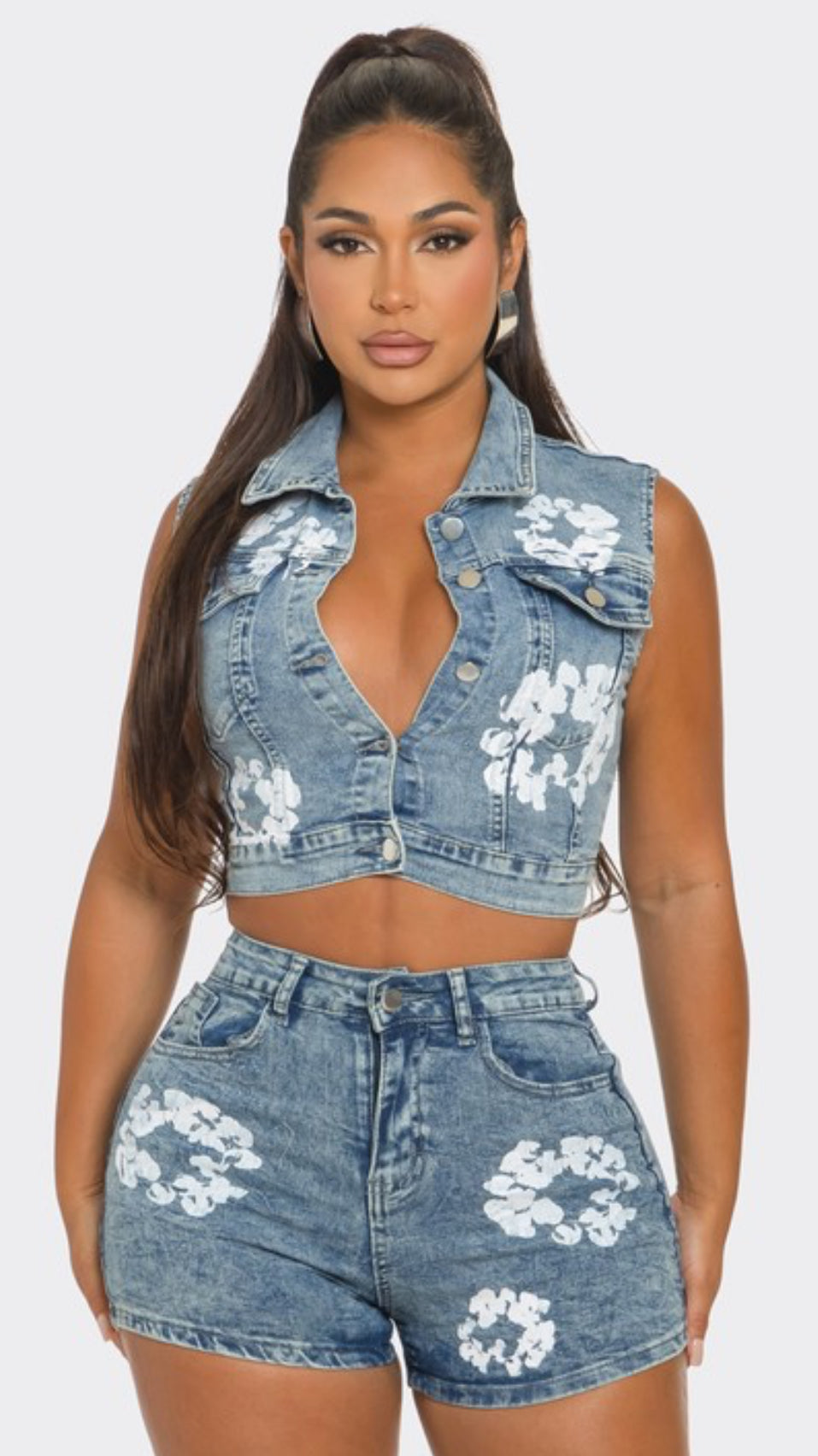 Baddies Denim set