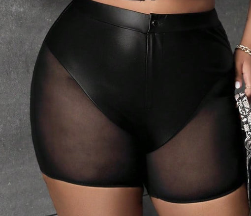 Mesh biker shorts