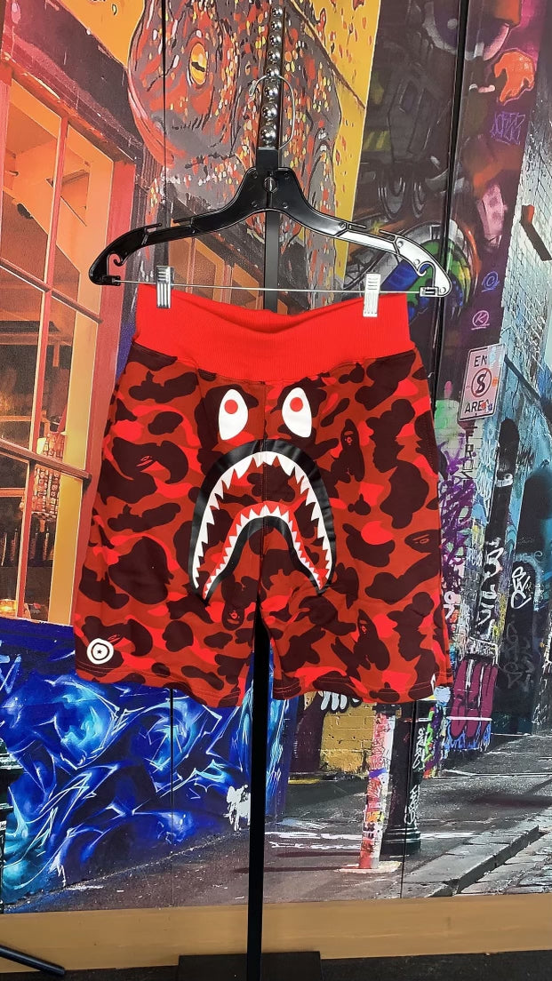 Bape red Shorts