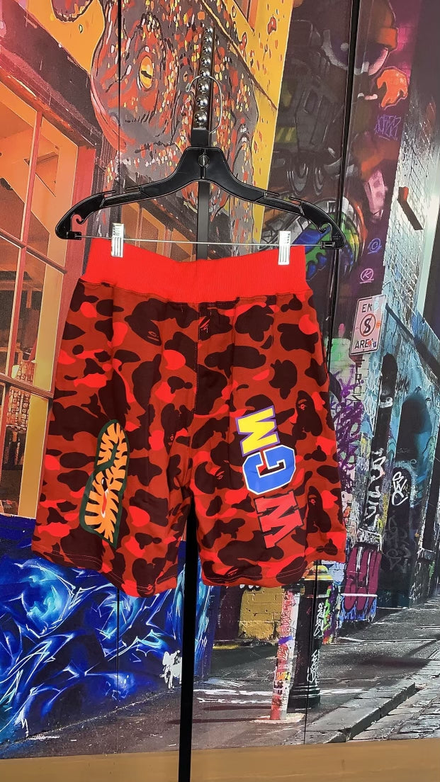 Bape red Shorts