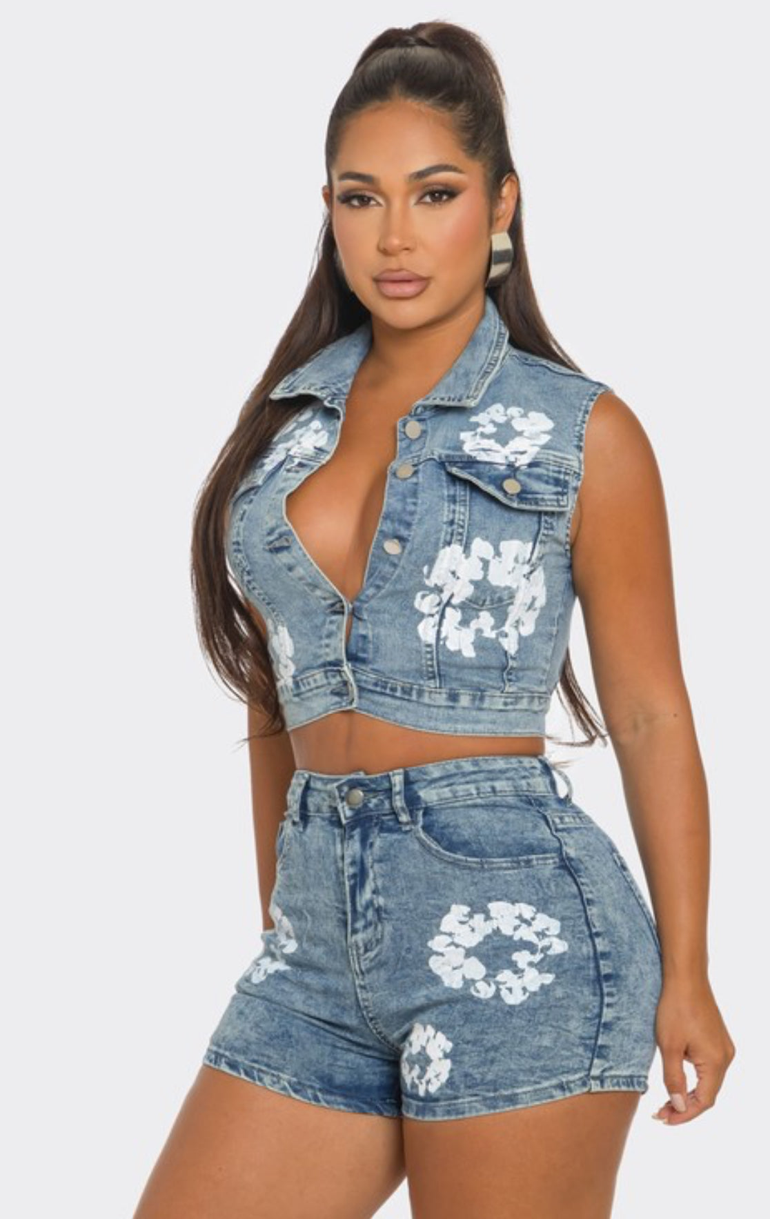 Baddies Denim set