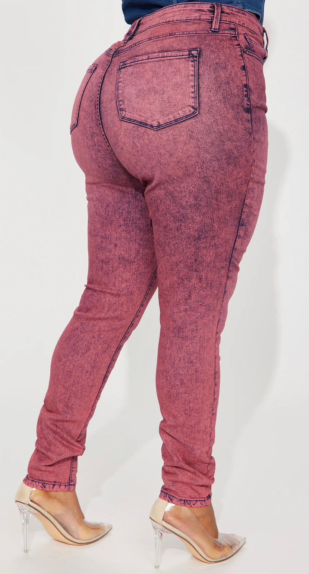 Pink wash curvy bottoms