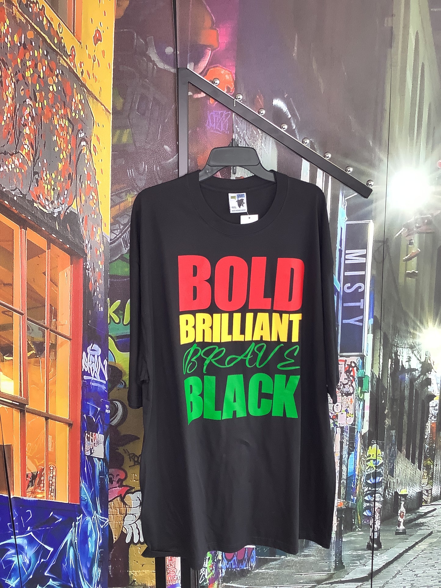 Bold brilliant graphic tee